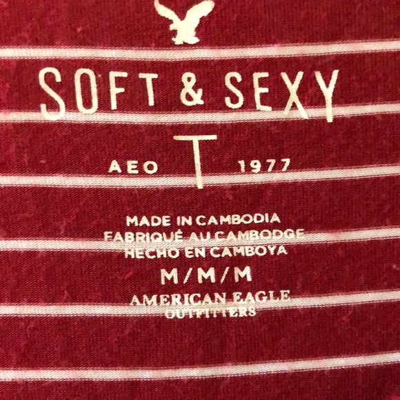 A red striped long sleeve - Picture 2 of 2